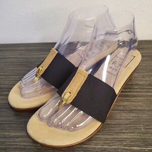 Island Slipper Elastic Thong Wedge Sandal Made In O'ahu Hawaii Women's Size 7